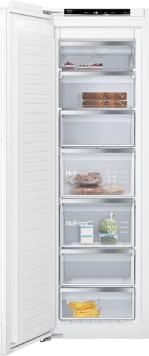 Siemens GI81NACE0 iQ500 - Congelatore da incasso, cerniera piatta con apertura morbida, 177,2 x 55,8 cm, congelamento da 212 l, noFrost, non scongelare, varioZone, utilizzo flessibile dello spazio nel