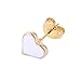 8 Pairs Small Cute Simple Post Stud Earrings Set for Girls Kids Gold Tone Mix and Match (Mix-1)