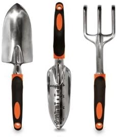 40% OFF Fathers Day Offer. Premium Garden Tools Set - 3 Piece Heavy Duty Gardening Hand Tool Set (Weeder Shovel, Trowel &amp; Rake Cultivator) - Ergonomic, Soft Touch &amp; Rust Resistant Gift.