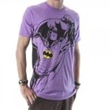 Batman Mens Neon Purple Heather Tee
