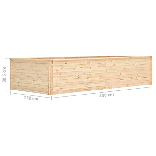 vidaXL Kiefernholz Hochbeet Pflanzkübel Pflanzkasten Gemüsebeet Pflanzbeet Blumenkasten Frühbeet Gartenbeet Blumenkübel… – Bild 8