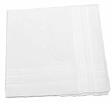 Charming Men's Embroidered Initial Cotton Handkerchief Set of 3