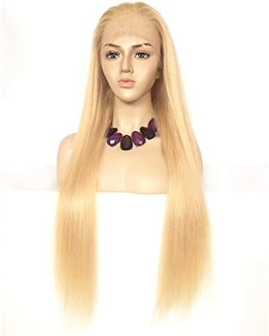 XRS Hair Wig #613 Blonde Human Hair Lace Front Wig for Women with Baby Hair Straight Brazilian Virgin Human Hair Wigs 28 Inch