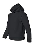 Gildan Youth Unisex Heavy Blend Hooded Sweatshirts Large Black