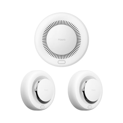 Aqara Zigbee 3.0 Rauchmelder mit 85dB Sirene & Langzeit Batterie, 3er-Pack