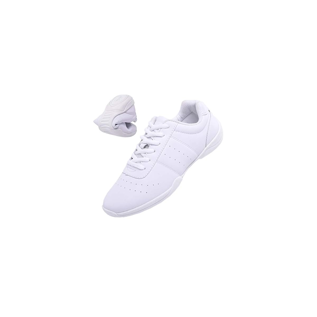 DADAWEN Adult & Youth White Cheerleading Shoe Athletic Sport Training