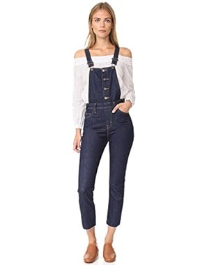 Women's Orange Tab Overalls