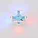 Dayan Anser Super Mini UFO Drone,LED RC Rechargeable Quadcopter,CX-STARS 4CH 6 Axis Gyro Helicopters With 3D Flips Headless Mode RTF---Drones For All Age (Blue)