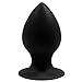 Silicone Anal Sex Toy,Unisex Anal Trainer Kit Butt Plug Set (Three-piece Suit) (Black)