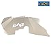 EAG Front Inner Fender Liner Wells Silver Aluminum Fit for 07-18 Wrangler JK