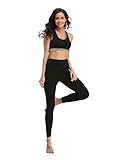 Floating Time Women's High Waist Yoga Pants Power Flex Leggings