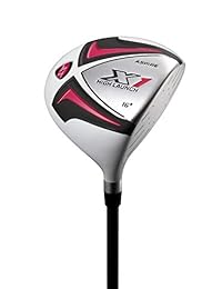 Set de palos de golf para damas y mujeres Aspire x1, para diestros, incluye conductor, e, híbrido, hierros 6-PW, soporte con bolsa, 3 hc, color cereza rosa, pequeño tamaño para mujeres de 5 pies 3 pulgadas y menos.