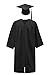 Annhiengrad Unisex Adult Matte Graduation Gown Cap with Tassel 2022,Black,Size 48