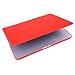 HDE Plastic Hard Shell Case and Keyboard Cover for MacBook Pro 13 with Retina Display (Models: A1425/A1502), Red