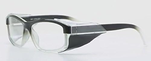 Designer Radiation Leaded Protective Eyewear in Full Rim Plastic Frame - Black Fade - 54-18-135mm