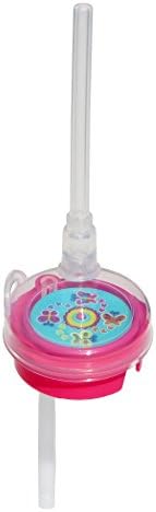 Sip &amp; Spin Fun Drinking Straw (4 Pack), Butterflies Fly Around When You Sip, by nuSpin Kids
