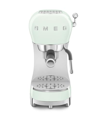 Smeg ECF02PGEU Siebtraeger Espresso-/Kaffemaschine Pastellgruen