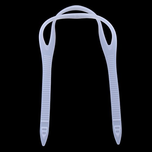 Fityle 4 Pieces Black + Clear Universal Swimming Goggles Swim Glasses Eyewear Silicone Strap Head Band Replacement Spare Accessories