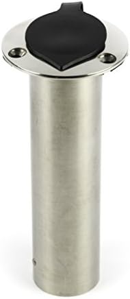 Whitecap Industries 6173B, Flush Mount Rod Holder, 0 Degrees, with Cap
