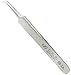 Hakko CHP 5B-SA Stainless Steel Non-Magnetic Precision Tweezers with Very-Fine Point Thin-Tapered Bent Sharp Tips, 4-1/4