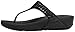 FitFlop Women's Carmel Toe-Post Suede Sandals Dress, Black, 7 M US
