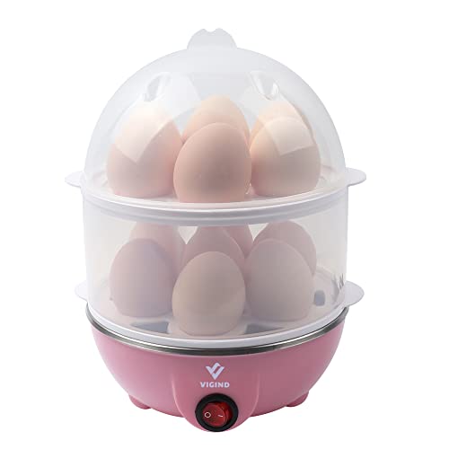 VIGIND Egg Cooker,350W Rapid Electric Egg Maker,Egg Steamer,Egg Boiler