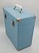 SW-B18 Portable vinyl record box storage cases for vinyls album collections (Blue)