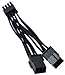 BLUEXIN Dual 6-Pin Female to 8-Pin Male GPU Power Adapter Cable 0.65ft/20cm primary