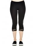 Bozzolo Womens Ladies Lace Cotton Leggings Casual Rb4002