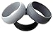 Mens Silicone Wedding Rings Wedding Bands - 5 Pack, 4 Pack & 3 Pack - 8.7mm Wide (2mm Thick)