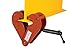 Vestil BC-4 Steel Beam Clamp, 4000 lbs Capacity, 3-1/8