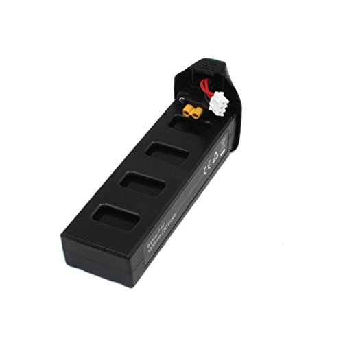 Binmer(TM) Durable 7.4V 1800mAh High Capacity Lipo Battery for MJX Bugs 2C/2W RC Quadcopter (black) - Thumbnail 2