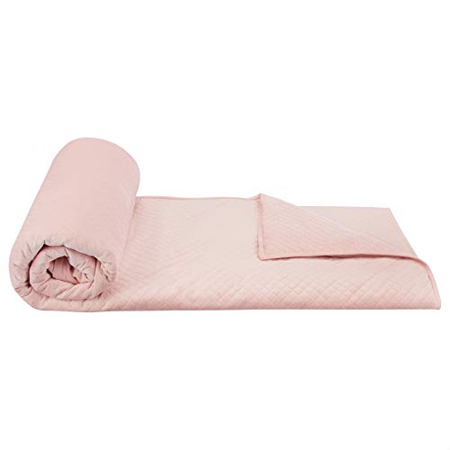 Amazon Basics Quilted Minky Weighted Blanket Cover 60" x 80" (Full