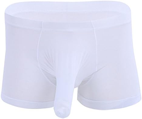 JKJK 6 Colors Pouch Panties Men's Lace Thong Bikini Briefs Hipster Girlie Underwear Sexy for Men (M, White)