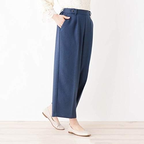 Amazon グローブ 6 9分丈パンツ センタープレスワイドパンツ レディース ブルー 092 03 L ロング パンツ 通販