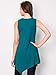 Made By Johnny MBJ WT671 Womens Summer Sleeveless Irregular Handkerchie Hem Loose Tunic Tops Flowy Blouses Shirt L Teal