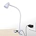 CeSunlight LED Clip Desk Lamp, Headboard Light with Strong Clamp, Bed Reading Light with 3000k-6500K Adjustable Color Temperature Options for Brighter Illumination (Milky White)