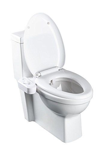 Bio Bidet BB-70 Fresh Spray Non-Electric Bidet Toilet Seat Attachment, Retractable Self Cleaning Nozzle, Brass Inlet Valve Metal Hose, Water Pressure Control, Easy DIY Install, White - Thumbnail 5