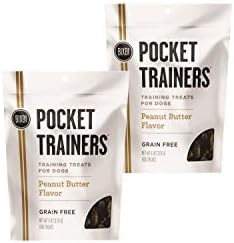 Pocket Trainers Dog Treats, Peanut Butter, 6 Ounce (2 Pack)