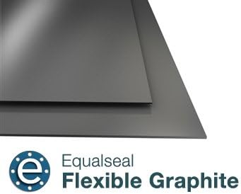 Flexible Graphite with .004" SS Tanged Insert - 1/16" Thick - 19" x 19" Sheet