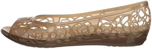crocs isabella jelly flat bronze