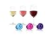 Vacu Vin Wine Saver Vacuum Stoppers – Set of 3 – Multicolor – Airtight Seal to Keep Wine Fresh Up to a Week – Compatible with Vacu Vin Wine Saver Pump – Reusable & Dishwasher Safe