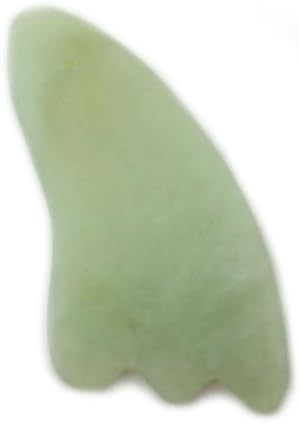 Top Chi™ Jade Gua Sha Fin Shaped Tool 4"x2.5"
