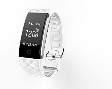 Smart Wristband Heart Rate Sports Wristband Heart Rate Monitor Bracelet Bluetooth Fitness Wristband Precision Dynamic Heart Rate Active Sports Monitoring content display(White)