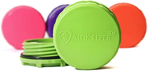 AidKeeper Hearing Device Protection Case - Crush & Water Resistant Hard Case for Storage and Protection of Hearing Aids, Spare Batteries, and Other Hearing Devices (Dark Blue)