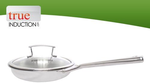 True Induction Stainless Steel Multi-ply Clad Dishwasher Safe Gourmet Small Saute Pan (Egg Skillet)