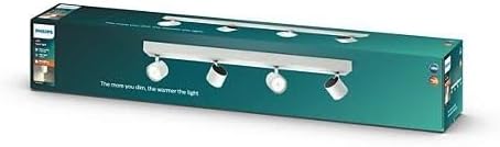 Star Lampada con Faretti Orientabili, 4 x 4.5 W, Bianco
