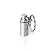 GUS Mini Pill Fob, Made in USA, Stainless Steel Keychain Pill Holder, Emergency Aspirin Holder, Compact Design