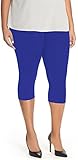 Lush Moda PLUS SIZE Extra Soft Capri Leggings - Variety of Colors