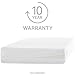 WEEKENDER Waterproof Mattress Encasement with Zipper Closure - Twin White